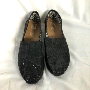 Black Sequin Toms